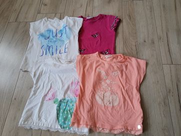 4 bluzeczki 116 dla dziewczynki