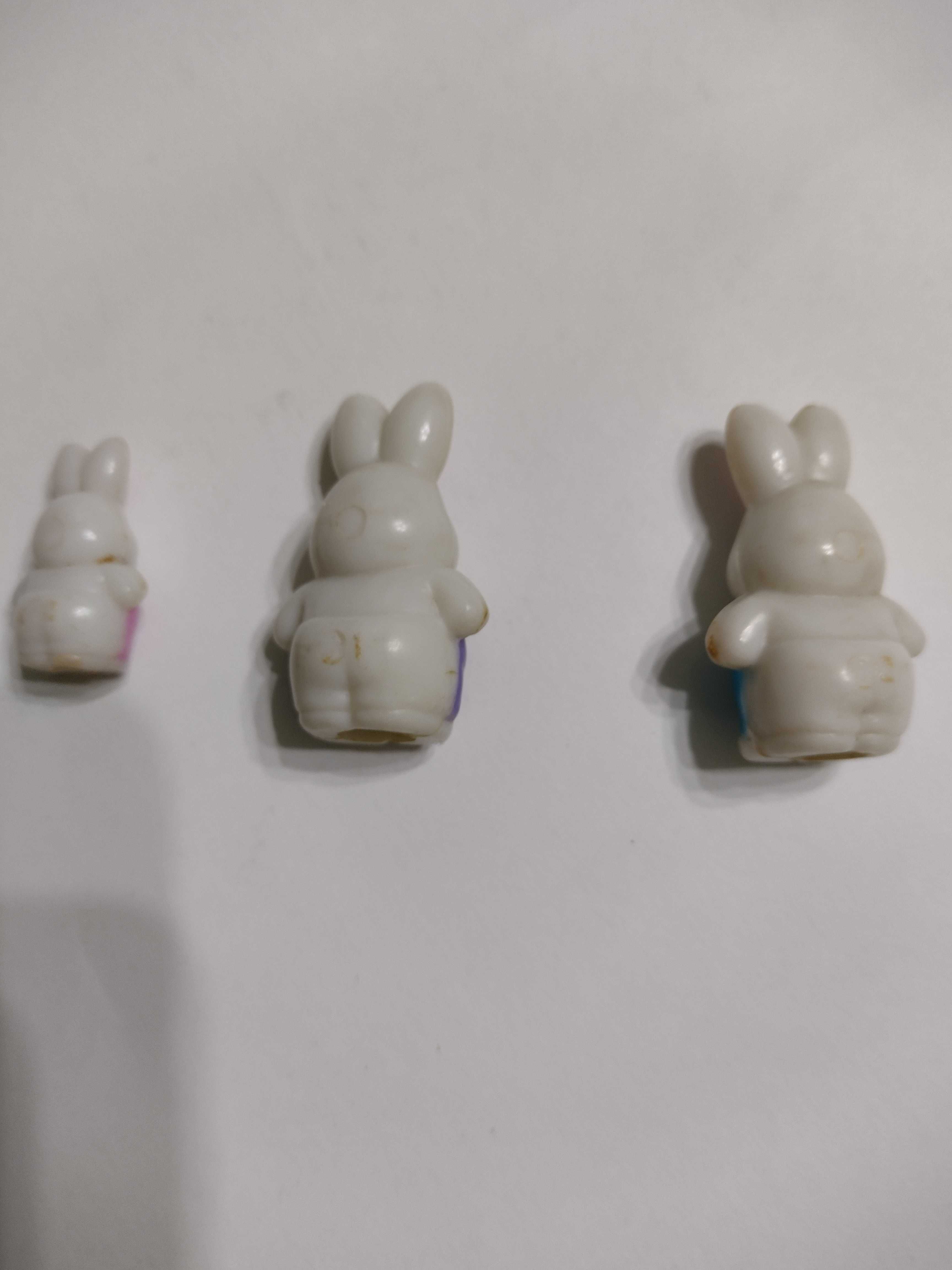 Figurka królik rodzina królików polly pocket 3 szt. lata 90-te