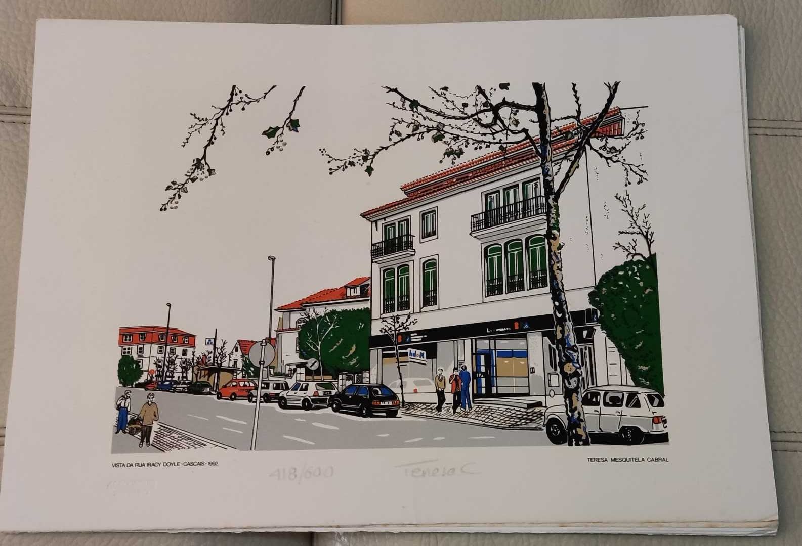 Serigrafia Teresa Mesquitela Cabral - Vista da Rua Iracy Doyle