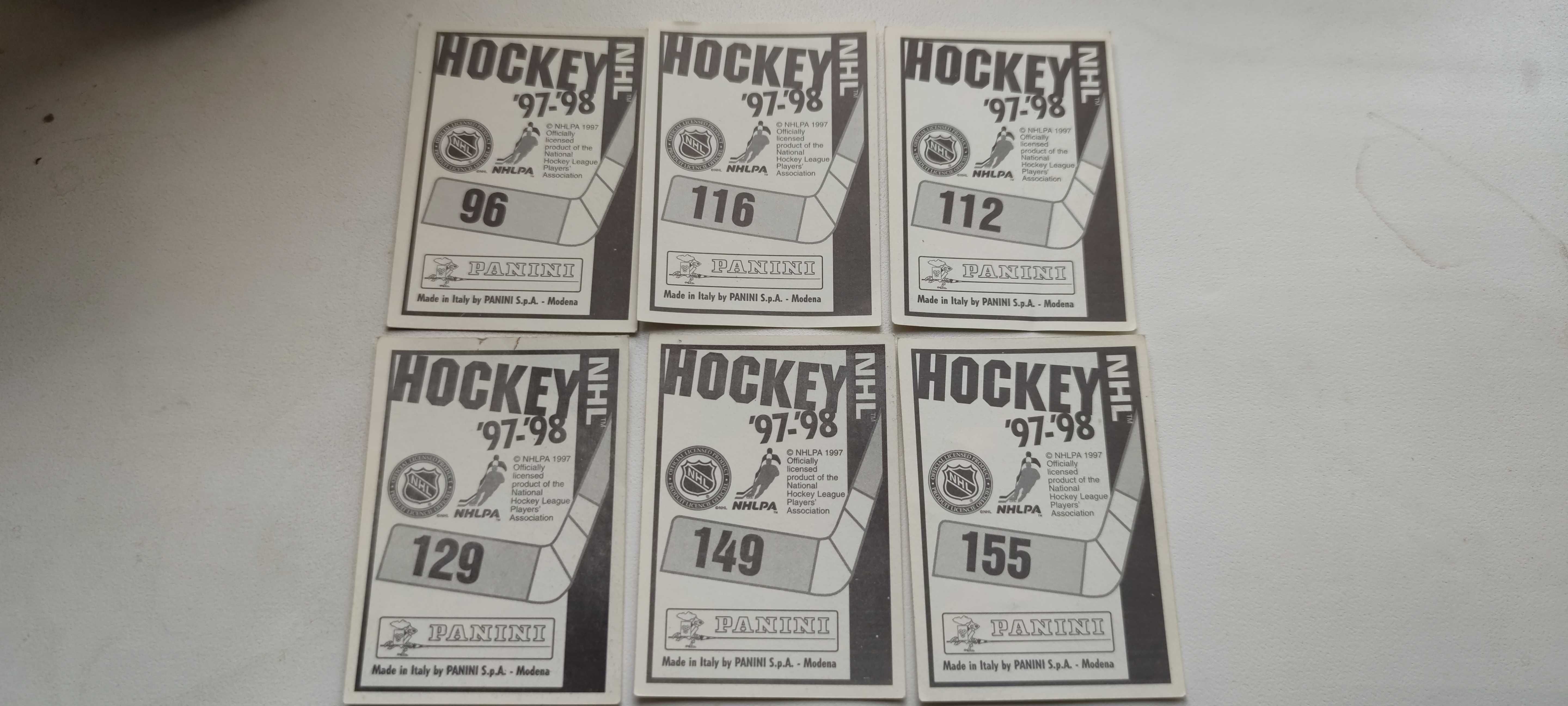 Продам наклейки/стикеры NHL panini сезона  1997-98