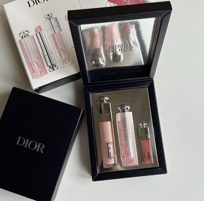Набір Dior блиск бальзам 001 блиск 038