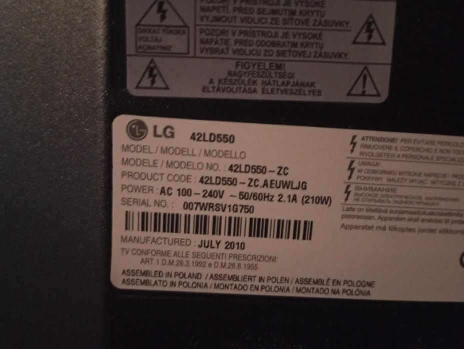 Telewizor LG 42" 42LD550