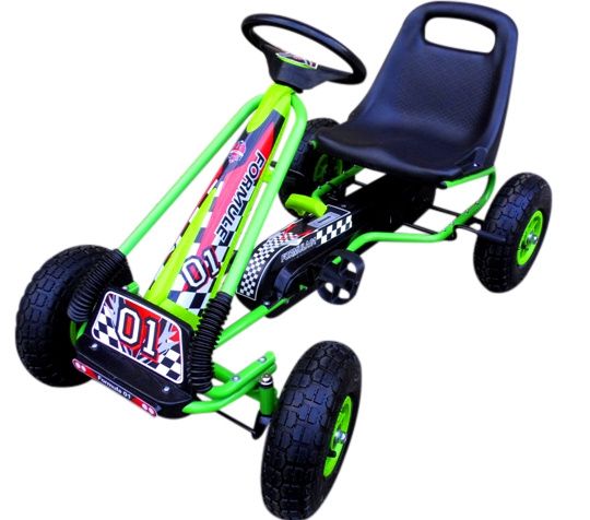 Pojazd GOKART G1 na pedała,pompowane koła,hamulec ręczny, gokarty