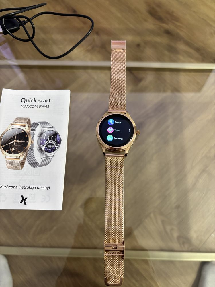 Smartwatch MAXCOM FW42 Gold Zegarek