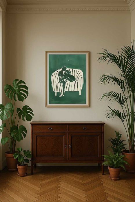 Plakat jak obraz 30x40cm | na płótnie, bez ramy | Art Deco dekoracja