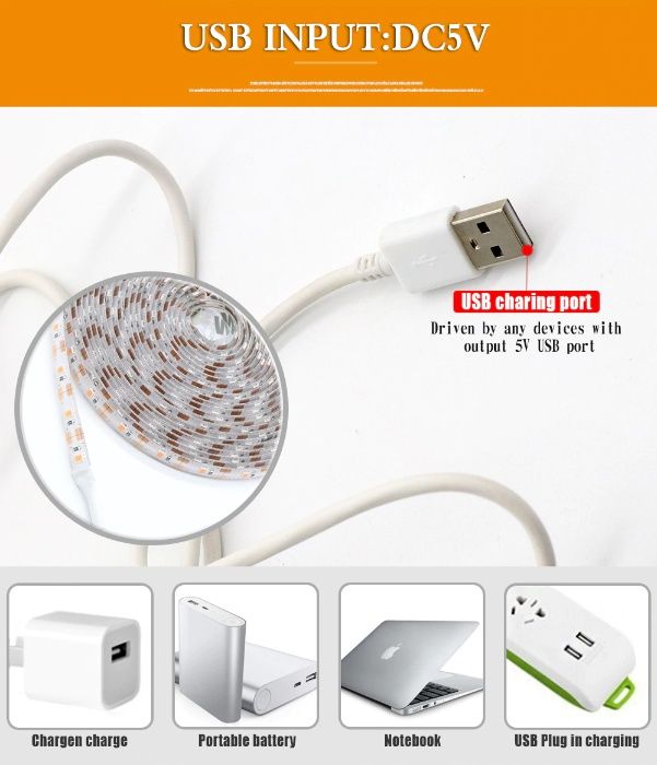 Светодиодная фитолента для растений ! 3м 180led Usb / фітолента