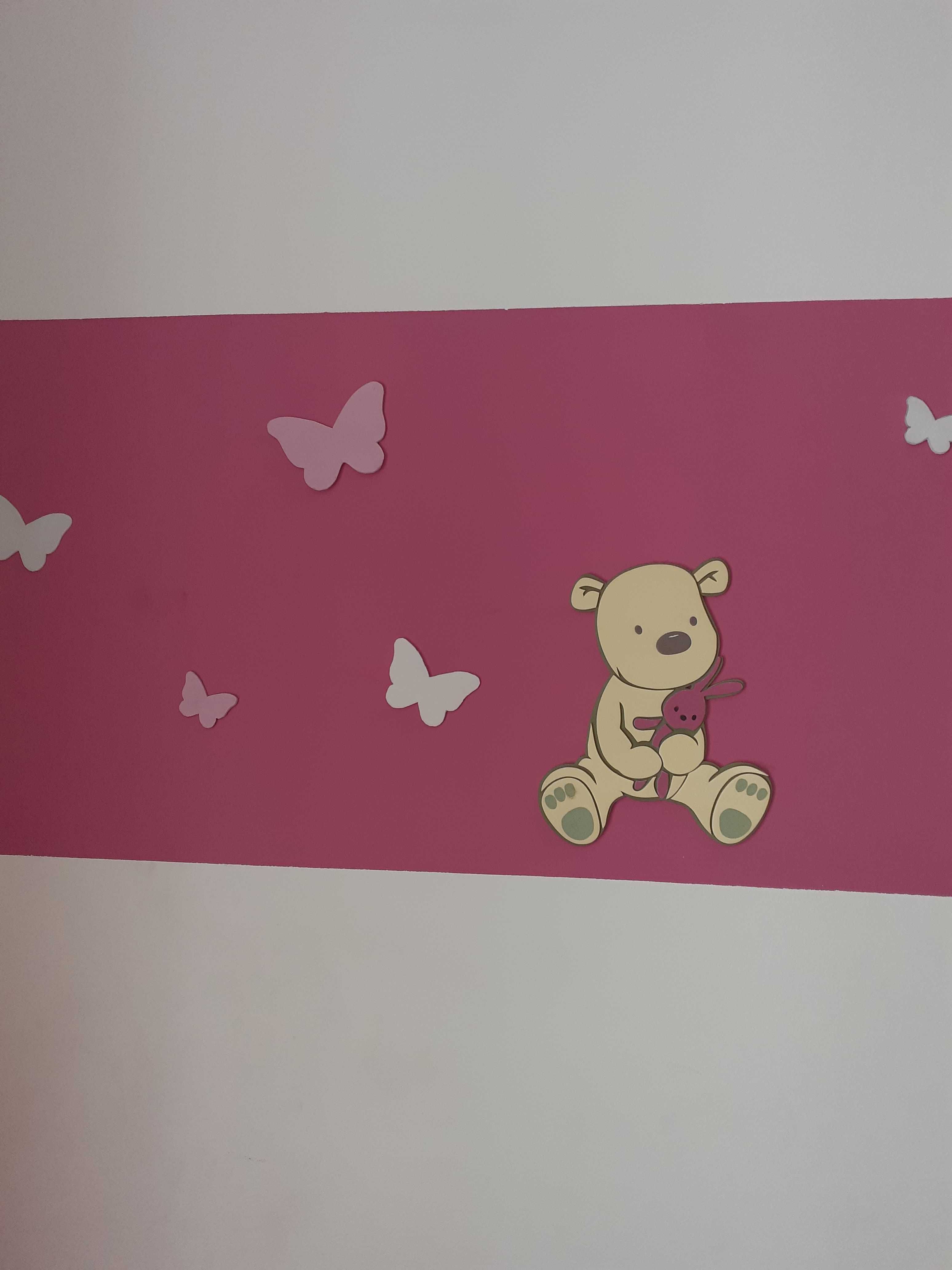 Decoração em eva para quarto de menina