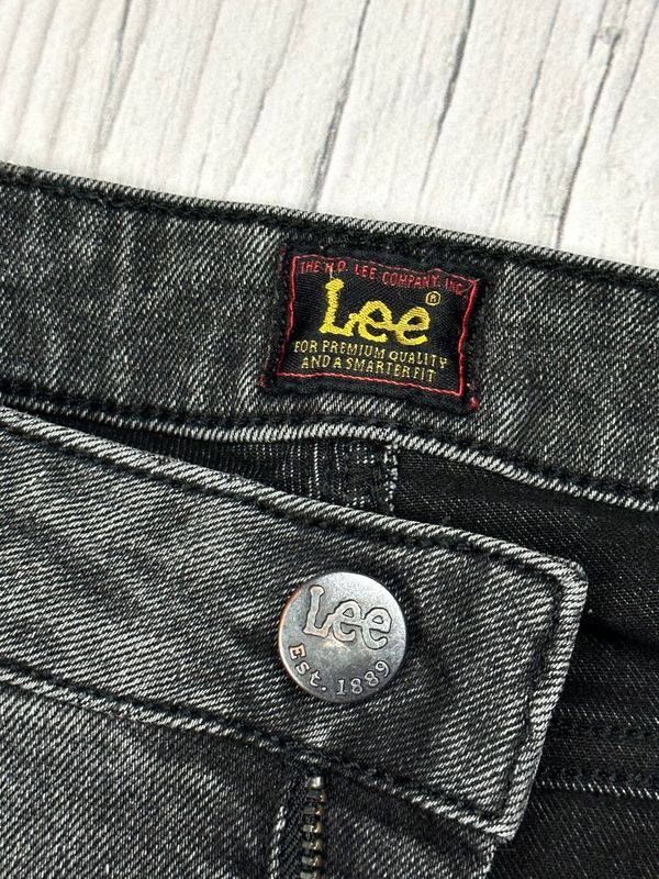 Lee Ivy Jeansy Rurki Damskie Spodnie Wysoki Stan Elastyczne Logo r. W3