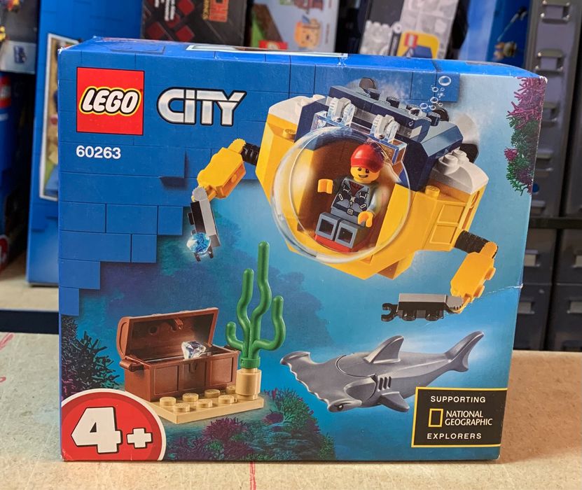 LEGO National Geographic łódź podwodna batyskaf rekin młot skarb