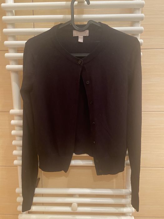 Sweter rozpinany czarny