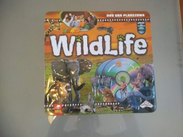 Gra planszowa z płytą DVD Wild Life dzikie zwierzęta Trefl