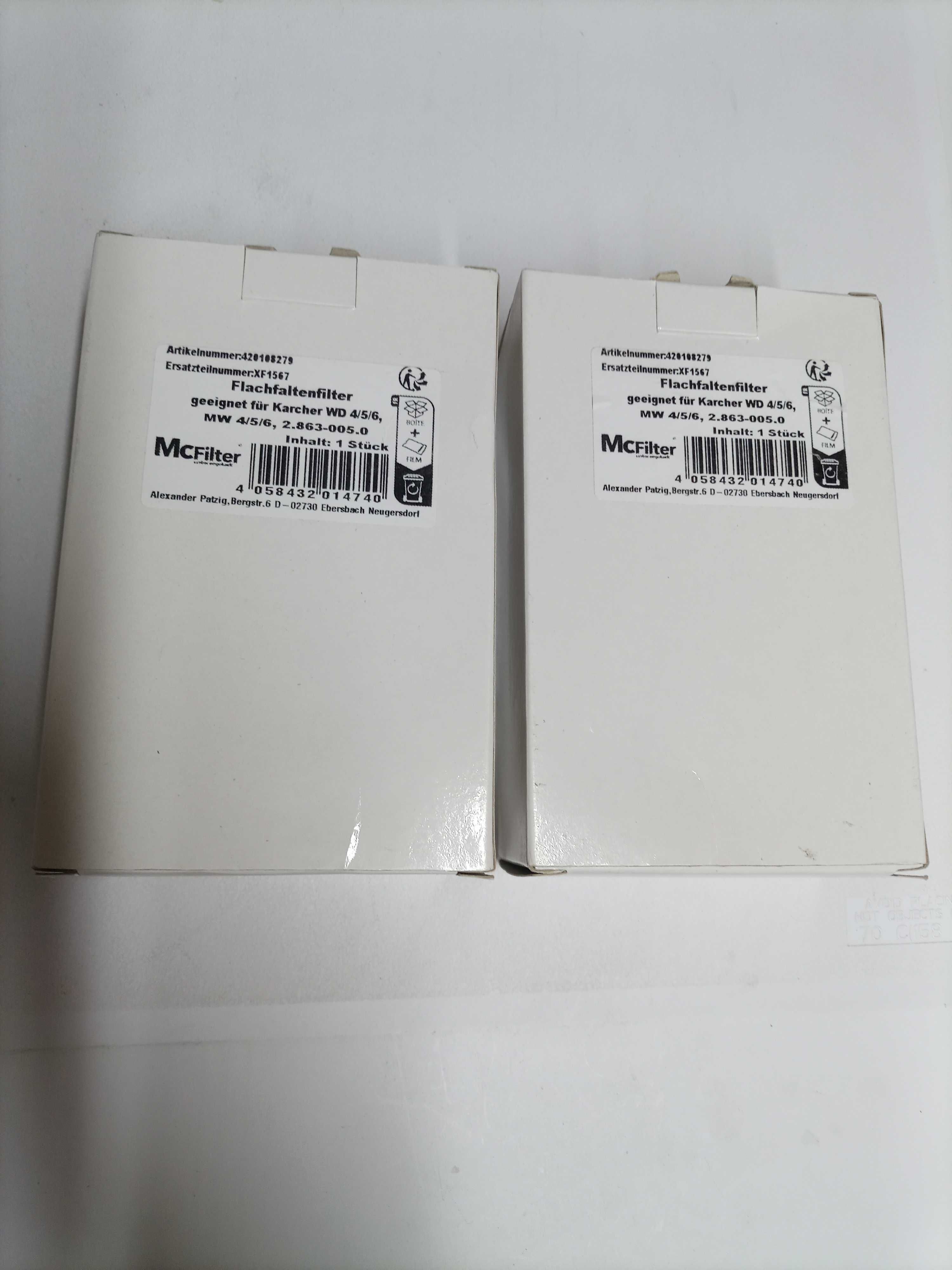 2 Filtry do KARCHER WD4 WD5 WD6 MV4 MV5 MV6