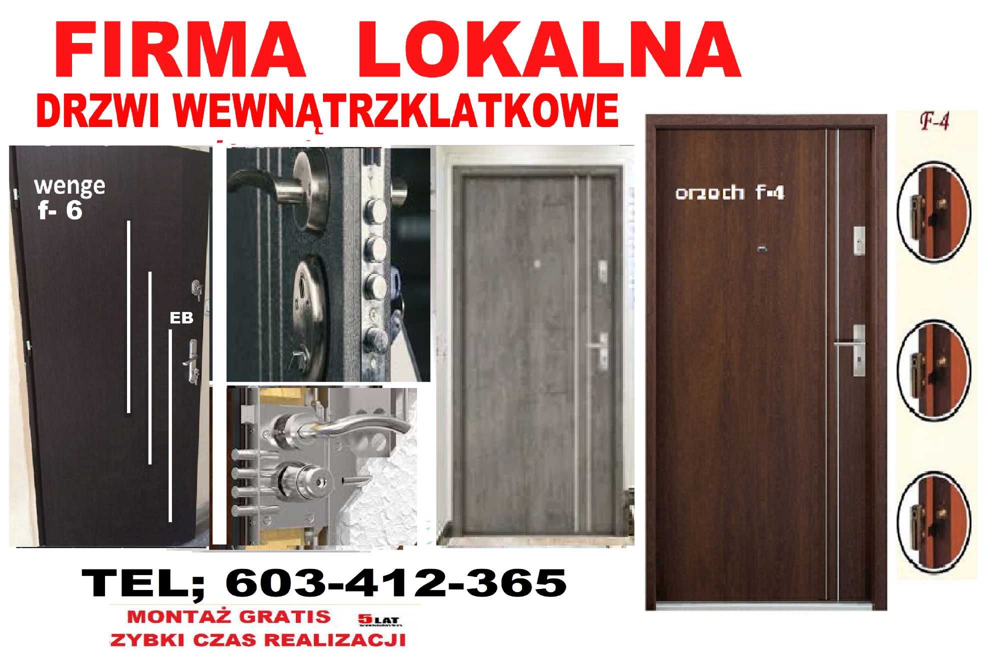 WEWNĄTRZKLATKOWE drzwi wejściowe do mieszania z Montażem- zewnętrzne