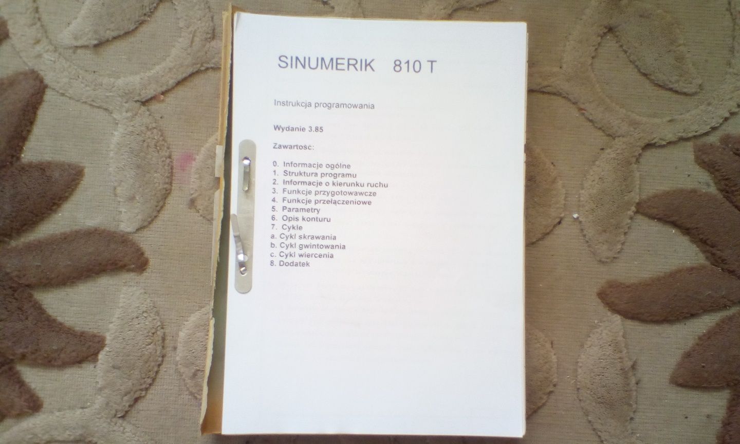 Książka Sinumerik 810 T instrukcja programowania