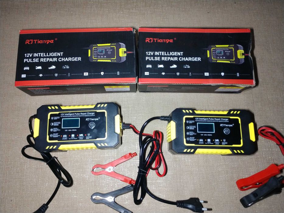 Зарядка акумулятора АКБ 12-24в нові авто мото