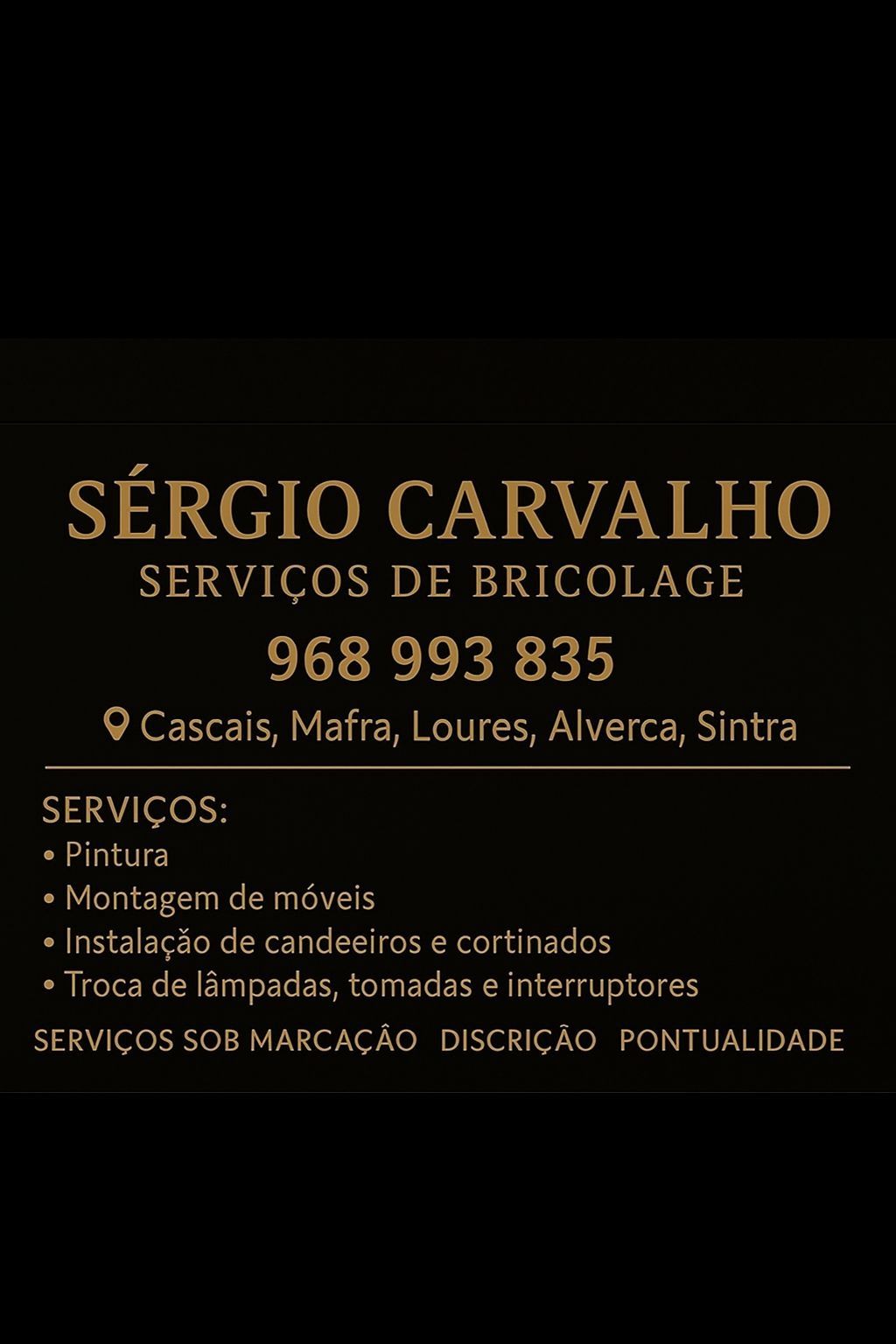 Serviços de bricolage- Mafra, Alverca, Loures, Sintra, Lisboa, Cascais