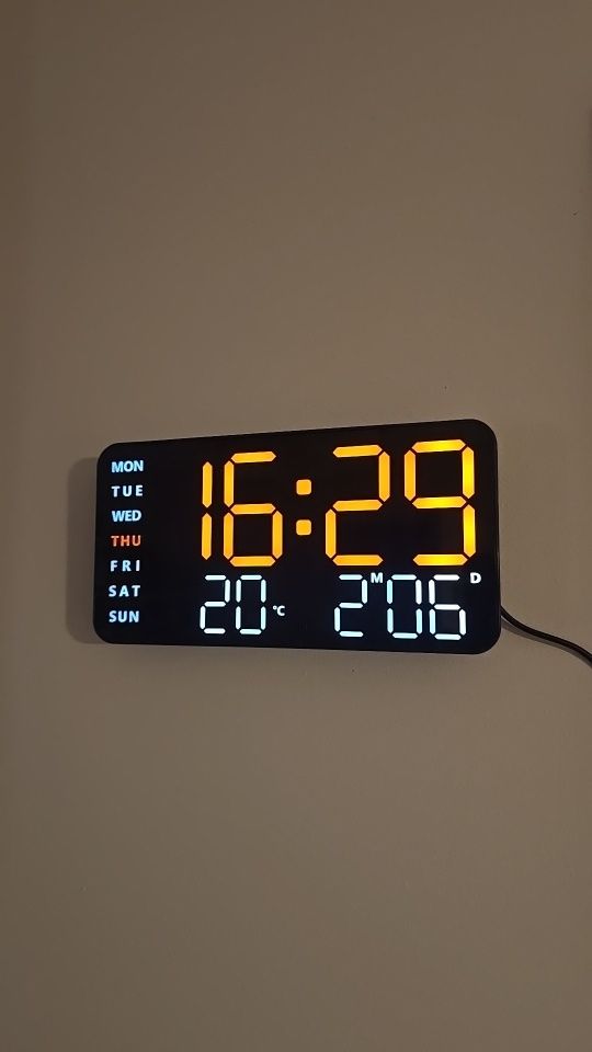 Duży Zegar Cyfrowy Led