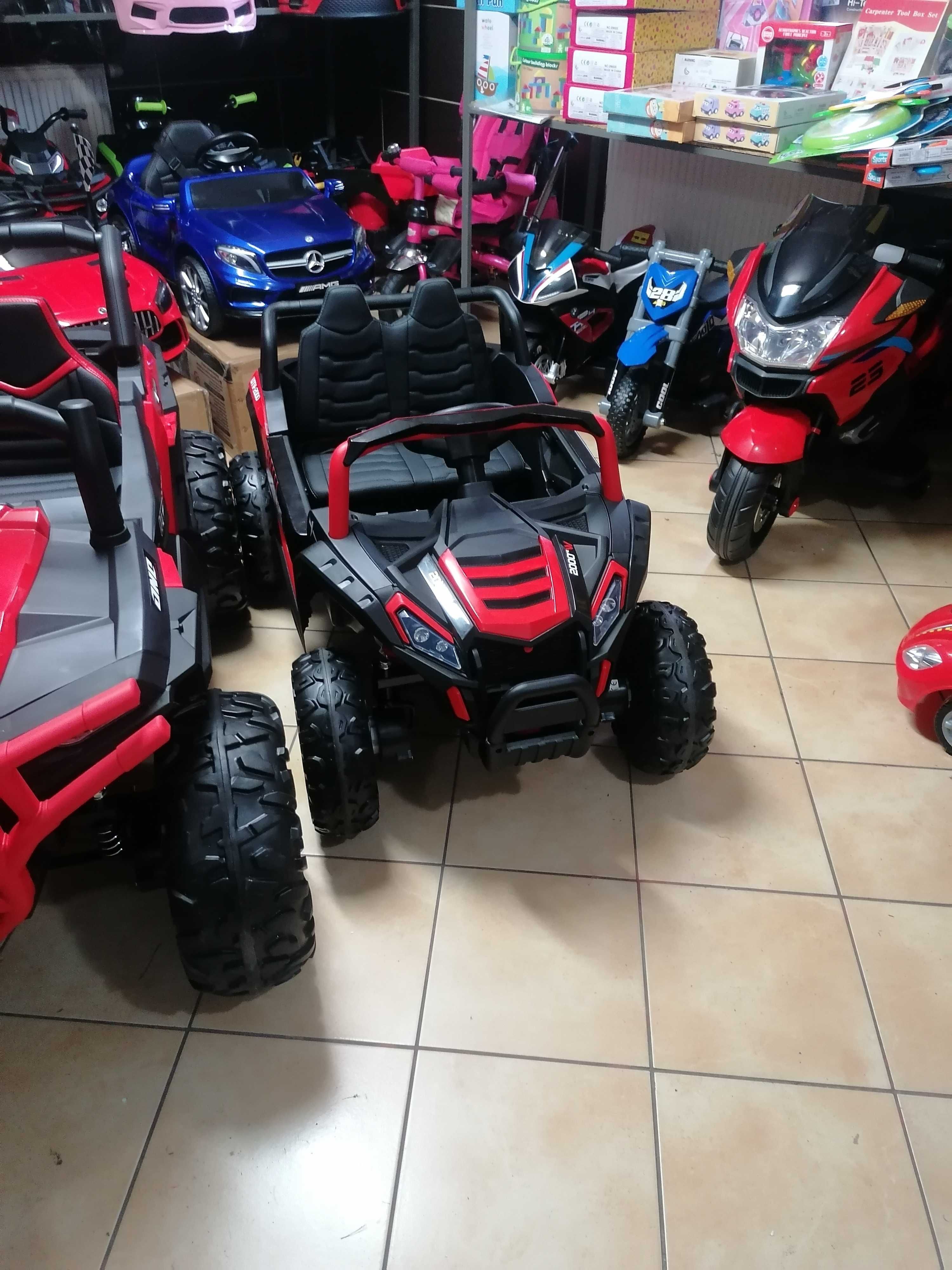 Samochód Buggy UTV 2000M Racing 4x4 na akumulator dla dzieci