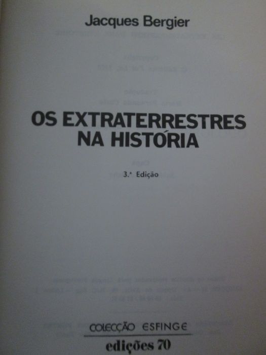 Os extraterrestres na História- Jacques Bergier