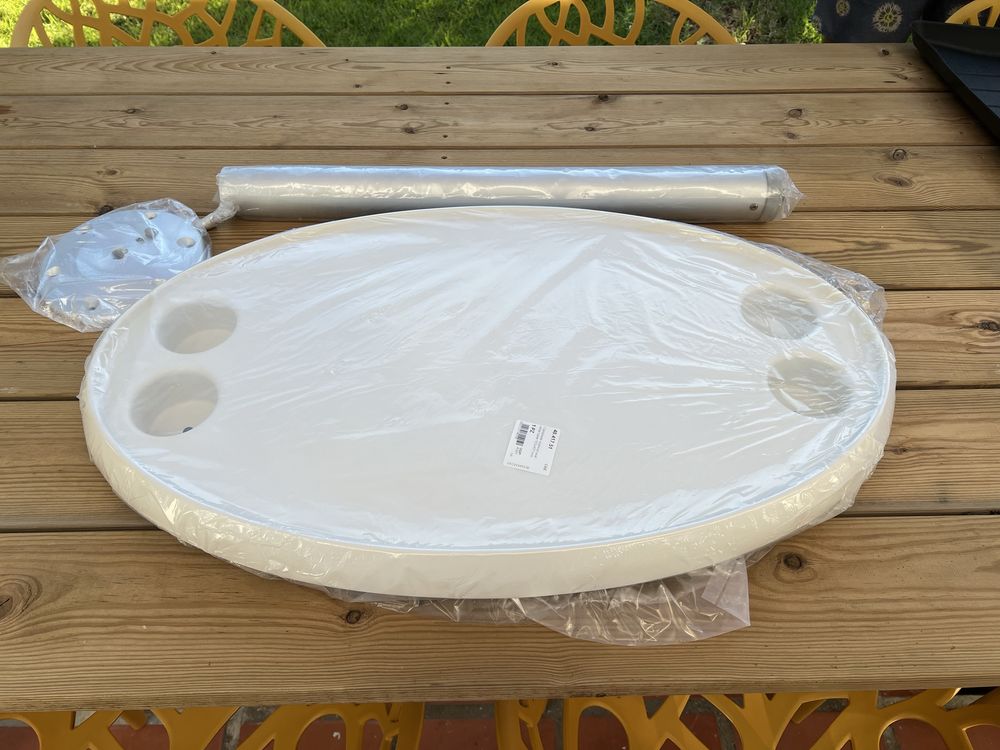 Mesa oval para barco nova
