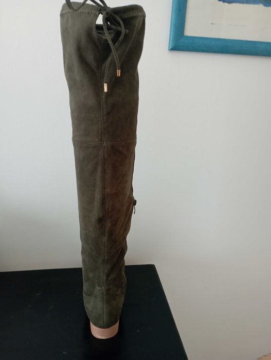 Botas verde camurça