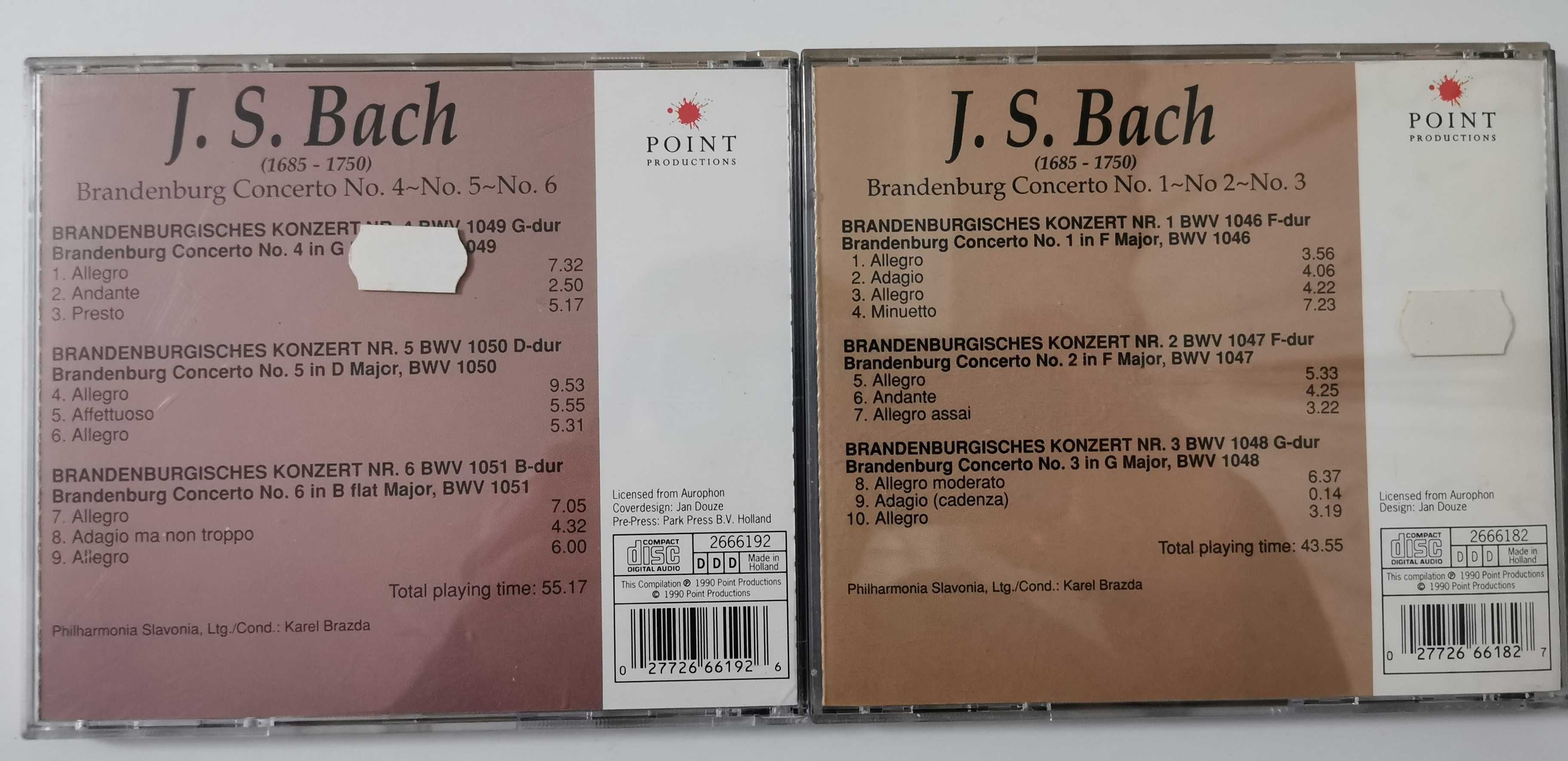 Bach Brandenburg Concerto 2 CDS