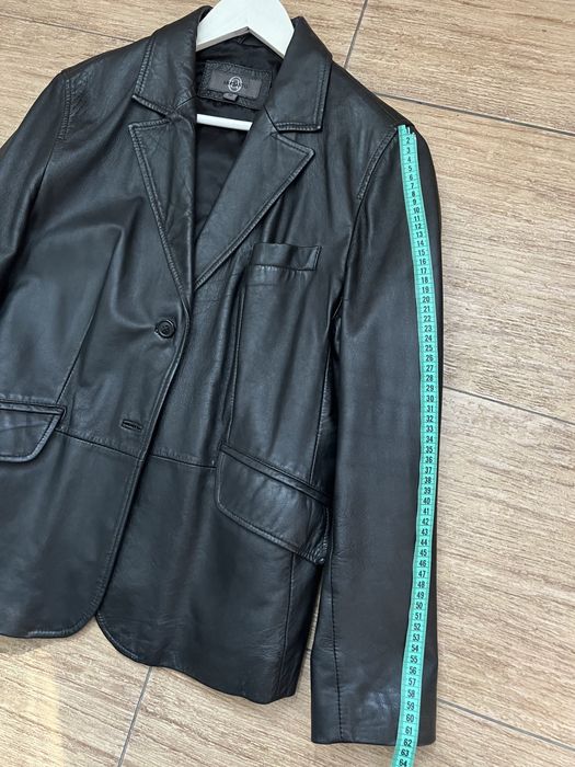 Вінтажний шкіряний жакет