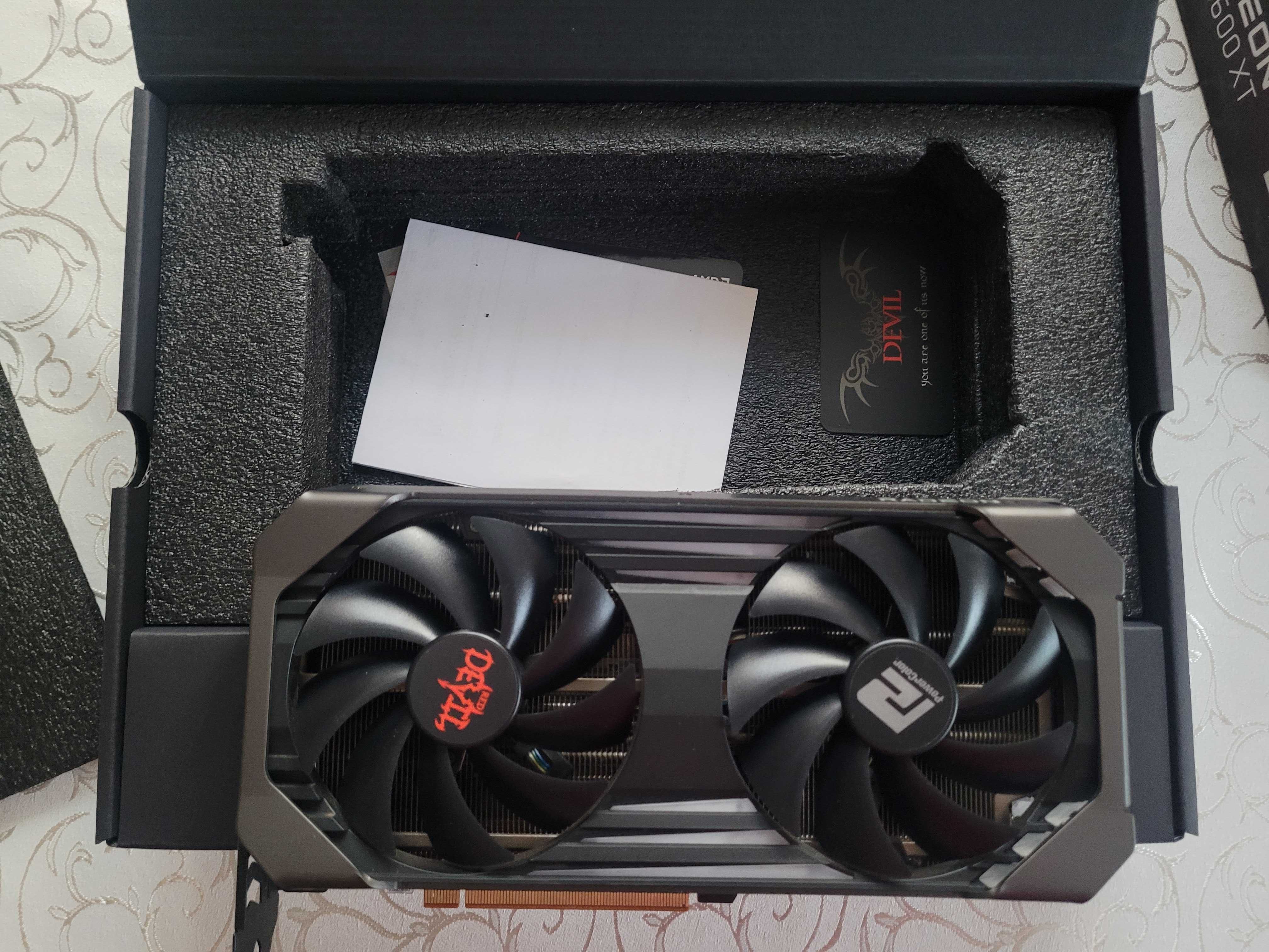 AMD RADEON 6600XT PowerColor Po zalaniu