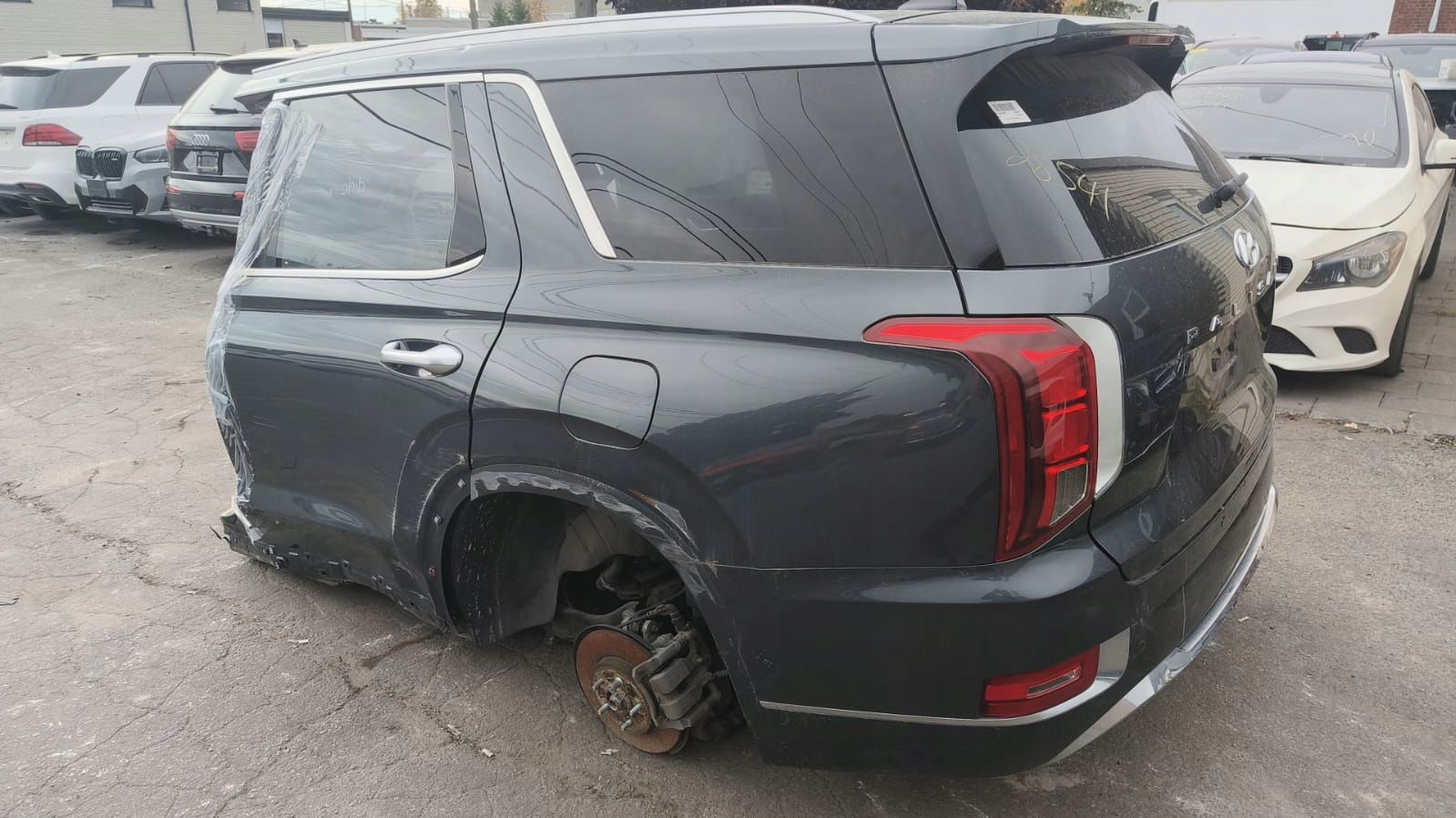 Hyundai Palisade 2020- Drzwi tył Lewe Tylne Tapicerka Kompletne Usa