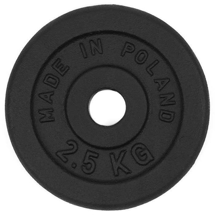 Obciążenie żeliwne zestaw 15kg 4 talerze zestaw 2x5kg 2x2,5kg 28mm GD