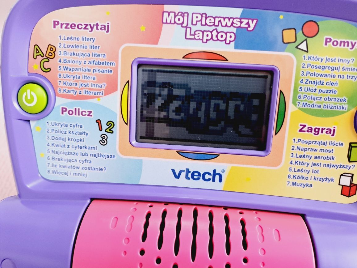 Mój pierwszy laptop V-tech gry edukacyjne czytanie liczenie Jęz Polski