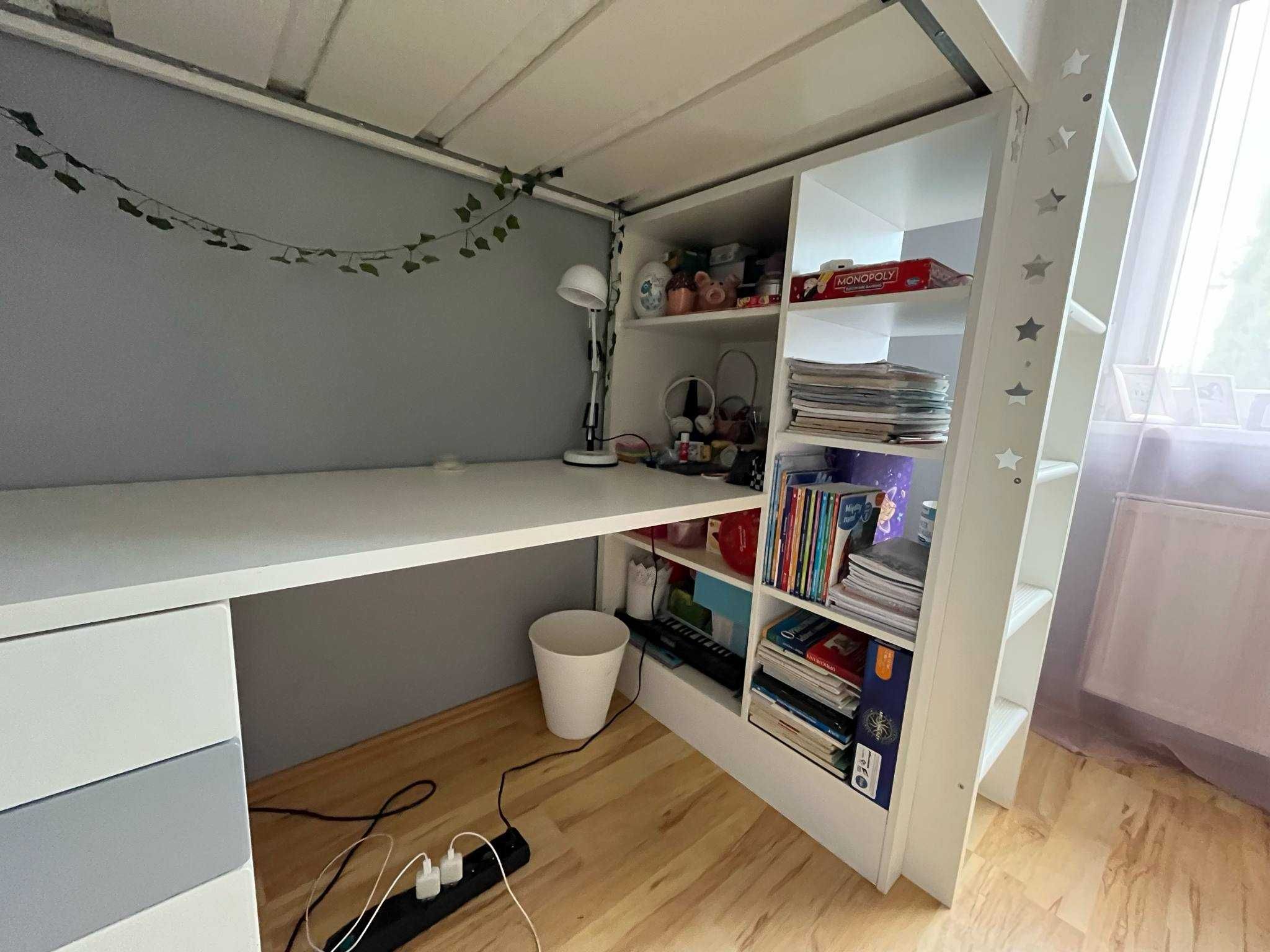 Sprzedam łóżko piętrowe z biurkiem IKEA