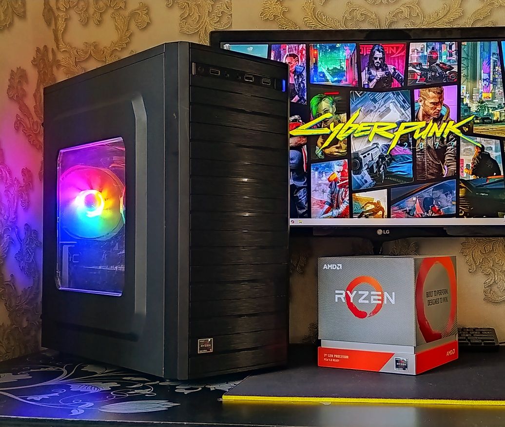 ПК Ryzen 5 1600+ GTX1060+ 8/16Gb DDR4 s-AM4 ігровий комп'ютер
