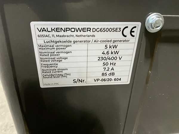 Agregat prądotwórczy, generator Valkenpower, Diesla Nowy.ostatnie szt.