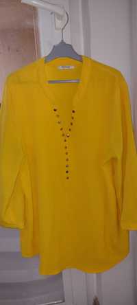 Bluzka koszula Orsay M 38 żółta zwiewna
