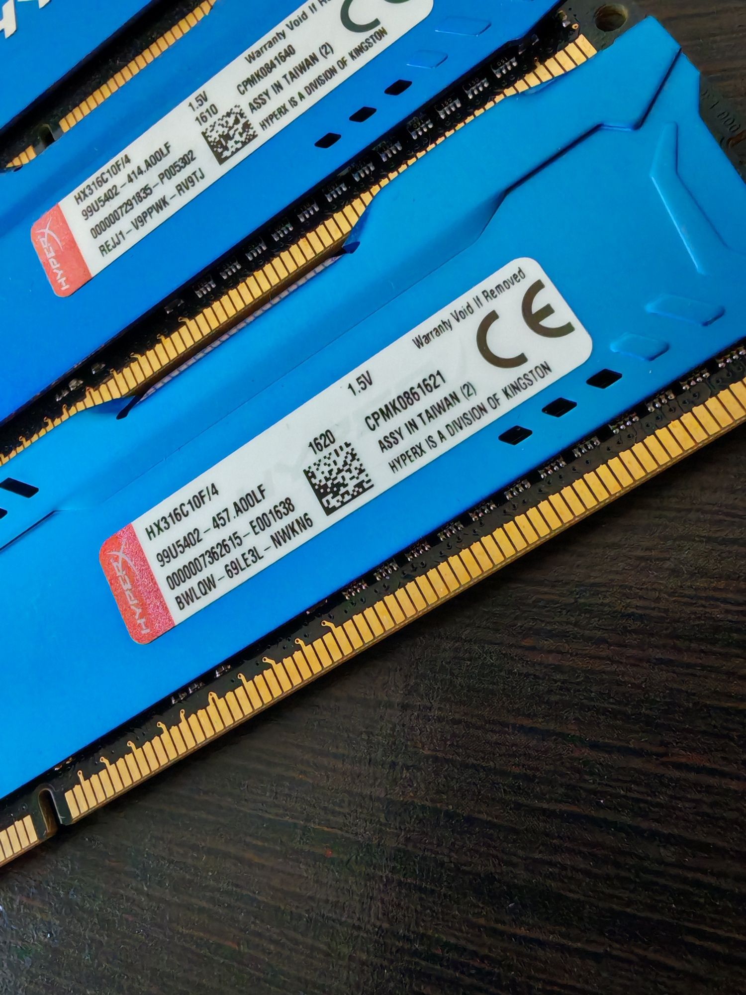Kingston DDR3 16gb (4*4gb) HyperX Fury Blue