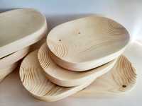 Misy drewniane cateringowe od lokalnego stolarza taca z drewna talerz