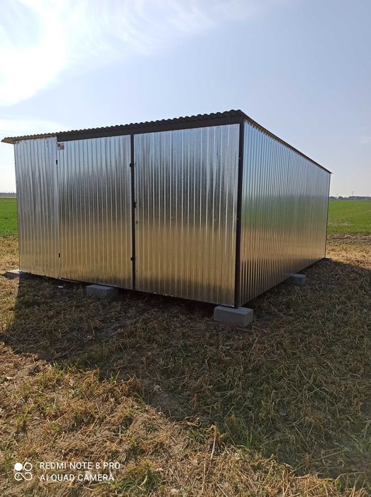 Typowy garaż blaszak 3x5!Garaże blaszane!Garaż blaszany 4x5 4x6 6x6