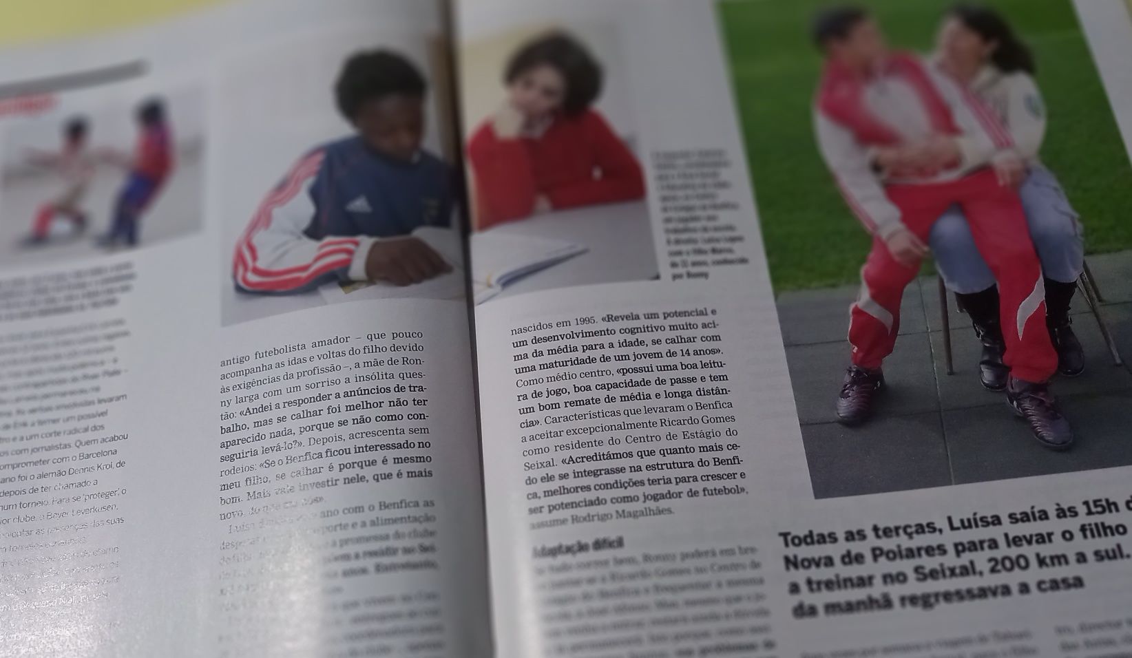 Futuros craques de futebol conteúdos em revista de 2007