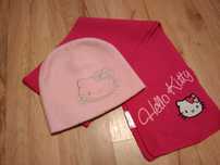 Hello Kitty czapka i szalik przejściowe