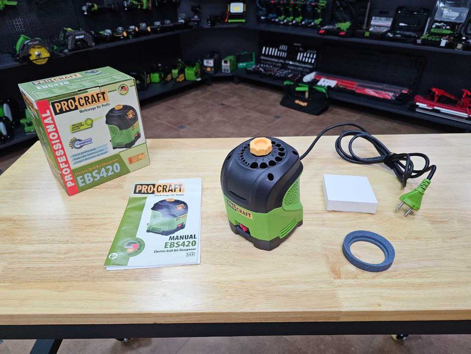 Станок для заточки сверл 3-12мм ProCraft EBS420 +Диск Гарантия 12мес