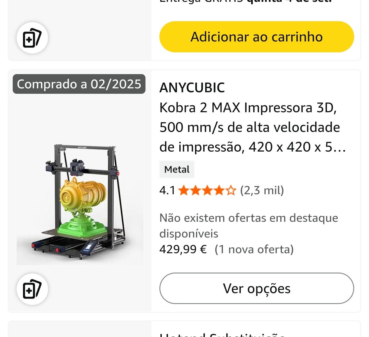 Impressora 3d grande