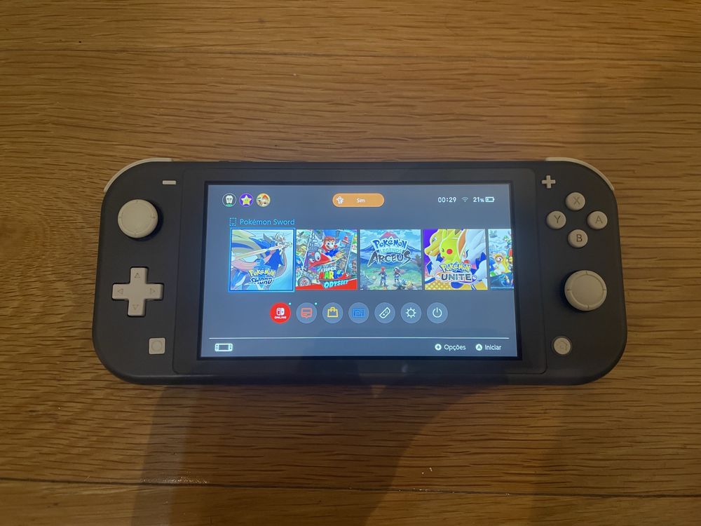 Nintendo Switch Lite Cinzenta - Excelente Estado + Caixa e Carregador