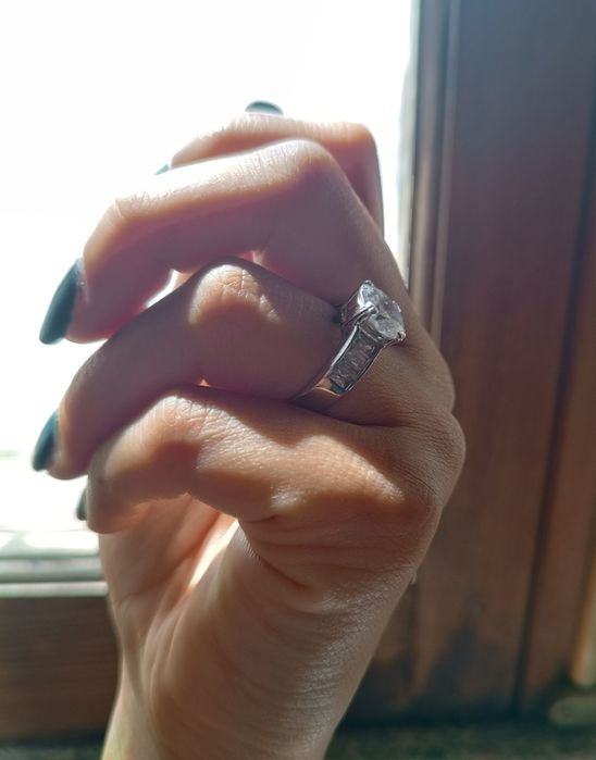 Anel de prata 925 com pedra