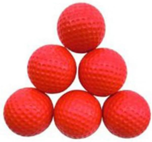 Plastikowe Piłki do Ćwiczeń Golfowych Czerwone PATIKIL - Pack 20 sztuk