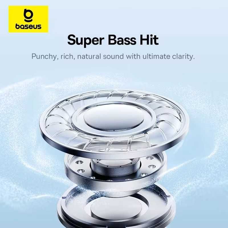Baseus BH1 Lite — Bluetooth 6.0 ENC 80H Super Bass