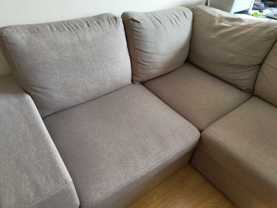 Kanapa narożna, narożnik VOX, sofa rozkładana, z pojemnikiem, stan BDB