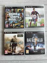 Ігри для Sony Playstation 3, gta5, fifa15, mw2, battlefield3