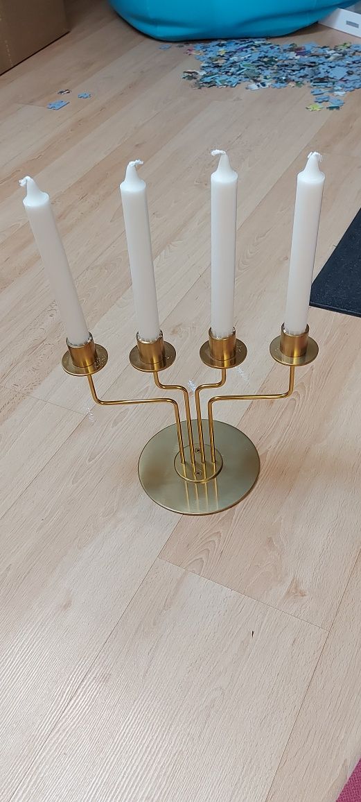 Castiçal dourado, porta velas Ikea