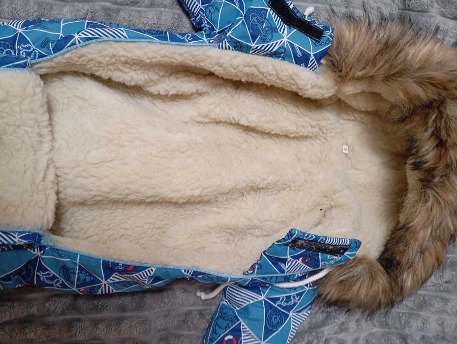 дитячий Зимовий комбінезон на овчині